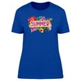thumbnail image 1 of Summer Lovers Colorful Flowers T-Shirt Women -Image by Shutterstock, Female x-Large, 1 of 2
