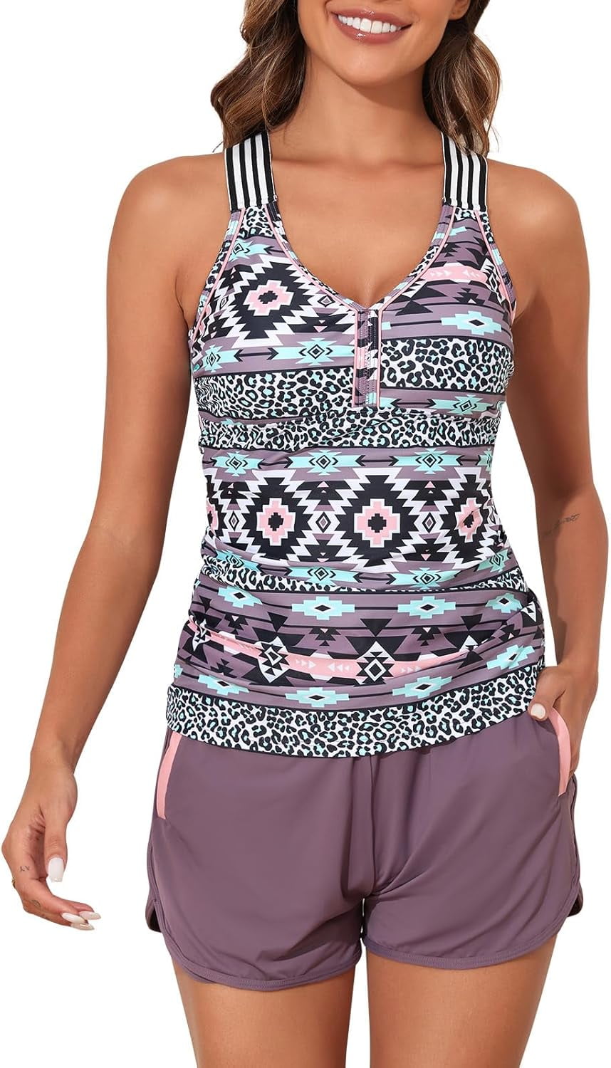 Summer Mae Modest Tankini Swimsuits for Women, Two Piece Bathing Suits ...