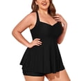 thumbnail image 1 of Summer Mae Plus Size Tankini Women 2 Pieces Swimsuits with Shorts Flowy Bathing Suits, 1 of 7