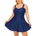 thumbnail image 1 of Summer Mae Plus Size Two Piece Swimsuits for Women Tankini Bathing Suits Flowy Swim Dress with Shorts, 1 of 7