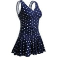 thumbnail image 1 of Summer Mae Women's Plus-Size Flower Printing Shaping Body One Piece Swim Dresses Swimsuit, 1 of 6