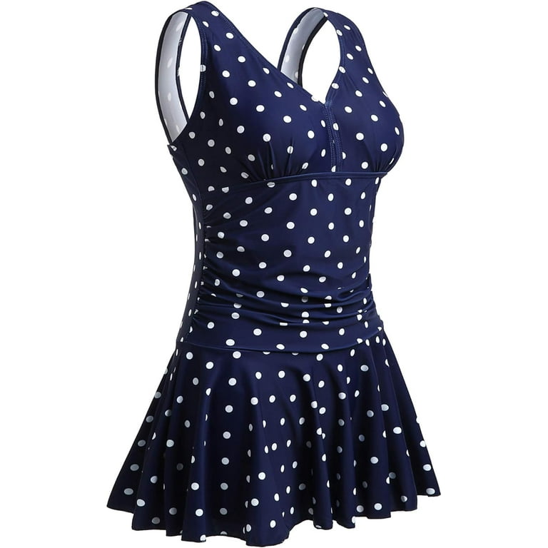 Summer Mae Women s Plus Size Flower Printing Shaping Body One Piece Swim Dresses Swimsuit