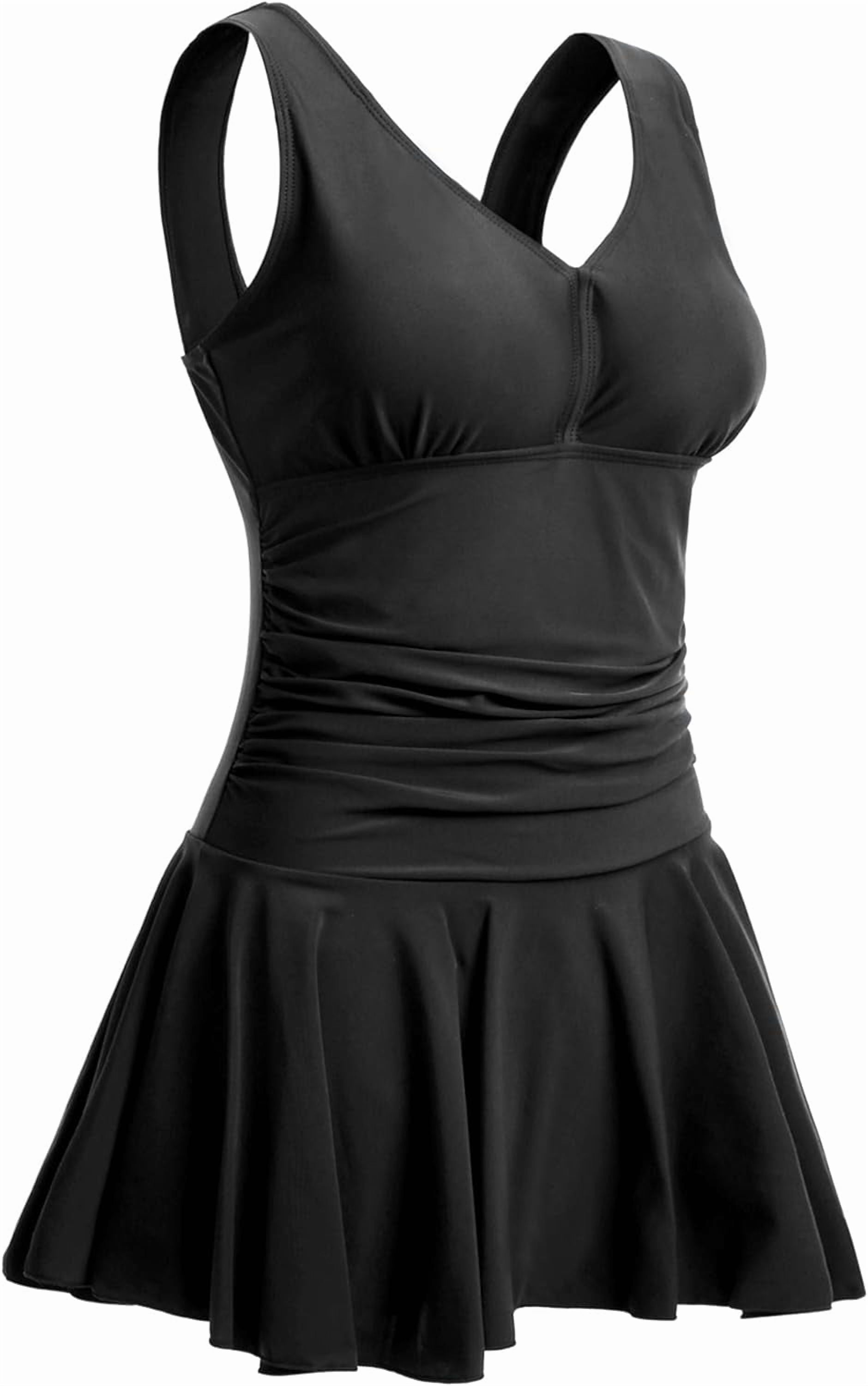 Summer Mae Women's Plus-Size Flower Printing Shaping Body One Piece Swim Dresses Swimsuit