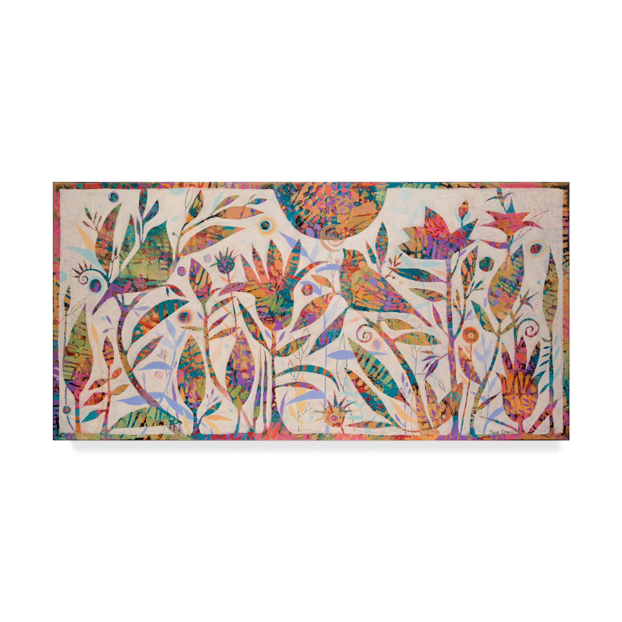 Summer Magic Abstract Modern' Canvas Art by Sue Davis