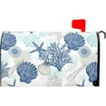 thumbnail image 1 of Summer Mailbox Covers Magnetic Standard Size 25.5 X 21 Inch Beach Mailbox Cover Starfishs Seashells Ocean Sea Mailbox Wraps Post Letter Box Cover Decoration Outdoor Garden Home Yard Outside, 1 of 1