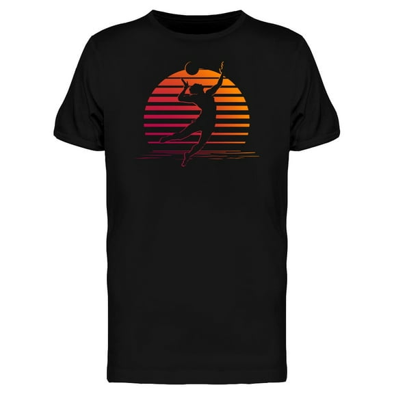 Summer Man Playing Volleyball T-Shirt Men -Image by Shutterstock, Male 3X-Large