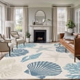 thumbnail image 1 of Summer Marine Life 5x7 Area Rugs for Living Room, Graffiti Corals Blue Shell Conch Sea Starfish Linen Non Slip Floor Mat Washable Low-Profile Indoor Carpet for Bedroom, Dining Room, Bathroom, 1 of 9