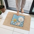 thumbnail image 1 of Summer Marine Life Indoor Door Mat 20x31.5 Inch Coastal Starfish Ocean Conch Rope Border Front Door Mat Non Slip Washable Entryway Rug Low Profile Dirt Trapper Doormat for Bathroom Kitchen Bedroom, 1 of 9