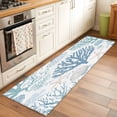 thumbnail image 1 of Summer Marine Life Runner Rug for Hallway 2x6ft, Ocean Coral Shell Simple Lines Art Non Slip Floor Mat Washable Low-Profile Indoor Carpet for Living Room, Bedroom, Dining Room, 1 of 9