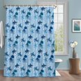 thumbnail image 1 of Summer Marine Life Shower Curtains for Bathroom, Ocean Octopus Sharks Starfish White Bubble Washable Fabric Shower Curtain with Hooks Waterproof Bathroom Decor Sets, 72 x 96 Inches, 1 of 9