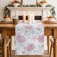 thumbnail image 1 of Summer Marine Life Table Runner, Ocean Starfish Coral Coastal Sea Turtle Pink Cotton Linen Kitchen Table Decoration Washable Dining Tabletop Runners for Home Party Decor 16x72 Inches, 1 of 9
