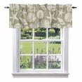 thumbnail image 1 of Summer Marine Life Valance Curtain for Windows Graffiti Corals Shell Sea Starfish Gray Green Rod Pocket Curtain Valances Short Window Treatments for Kitchen Bathroom Laundry Basement 60 x 18 Inch, 1 of 9
