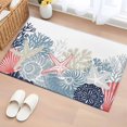 thumbnail image 1 of Summer Marine Life Washable Area Rug 2 x 3 ft Ocean Coral Coastal Starfish Blue Conch, Soft Non Slip Rugs Stain Repellent Indoor Felt Carpet for Living Dining Room Bedroom Home Office, 1 of 9
