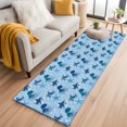 thumbnail image 1 of Summer Marine Life Washable Runner Rugs 2'x6', Ocean Octopus Sharks Starfish White Bubble Low Pile Throw Entryway Rug Non-Slip Sturdy Edge Binding Carpet for Indoor Bedside Entrance Bedside, 1 of 9