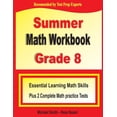thumbnail image 1 of Summer Math Workbook Grade 8: Essential Learning Math Skills Plus Two Complete Math Practice Tests, (Paperback), 1 of 1