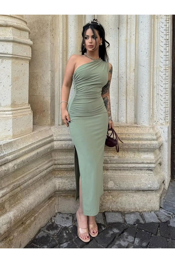 Summer Maxi Dress Women Sexy Split Fashion Sleeveless Backless Slim Dress Female Casual Streetwear Club Elegant Party Dresses