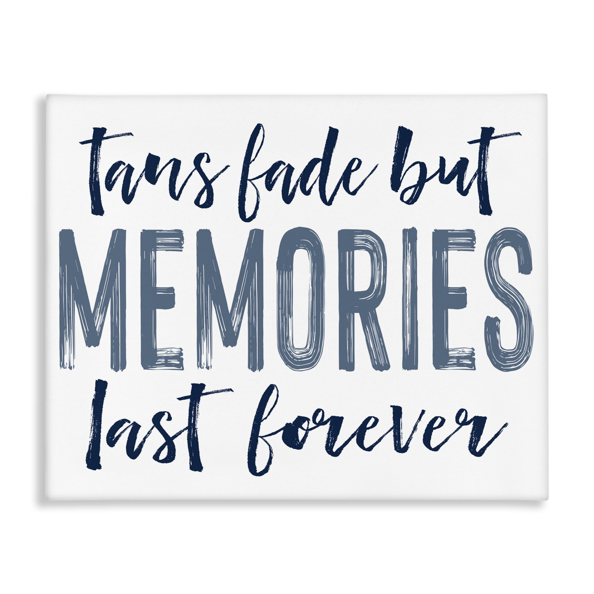 Summer Memories Last Forever Canvas Wall Art, design by Lettered and Lined