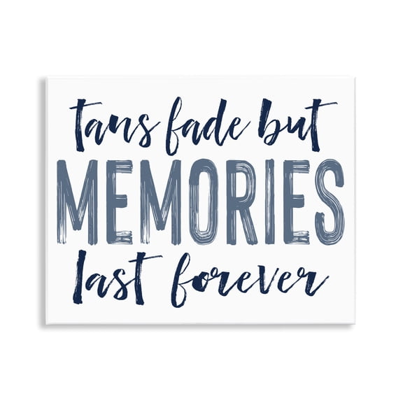 Summer Memories Last Forever Wall Plaque Art, design by Lettered and Lined