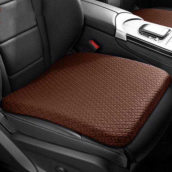 Summer Memory Foam Car Seat Cushion with Coccyx Relief, Ice Fabric Cooling Support – 8cm Height Boost Improves Driving Vision, Pressure-Relieving Pad for Office Home Auto