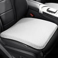 thumbnail image 1 of Summer Memory Foam Car Seat Cushion with Coccyx Relief, Ice Fabric Cooling Support – 8cm Height Boost Improves Driving Vision, Pressure-Relieving Pad for Office Home Auto, 1 of 8