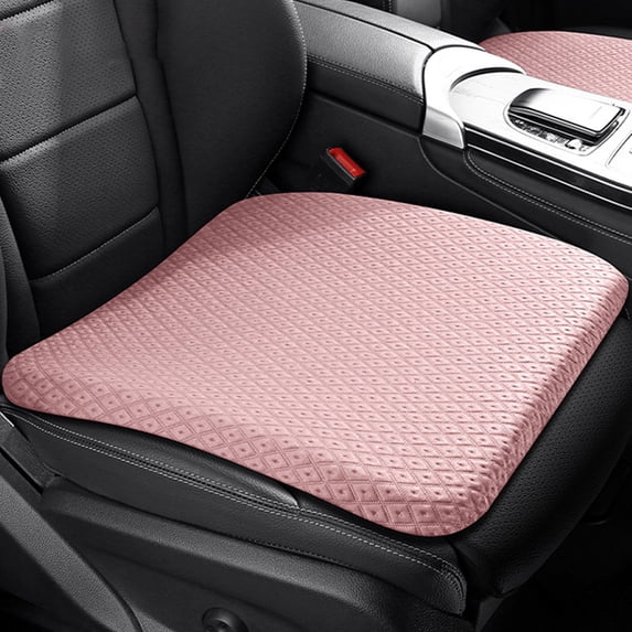 Summer Memory Foam Car Seat Cushion with Coccyx Relief, Ice Fabric Cooling Support – 8cm Height Boost Improves Driving Vision, Pressure-Relieving Pad for Office Home Auto