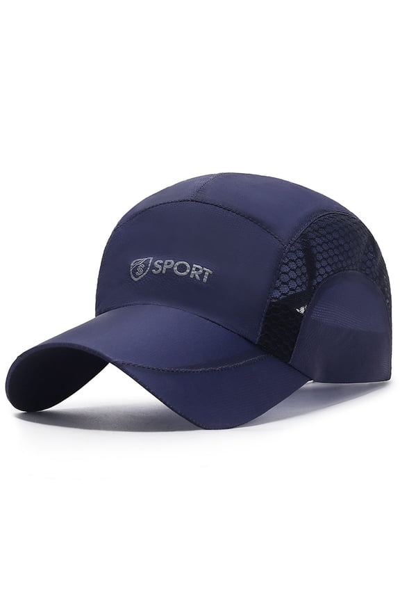 Summer Men Mesh Cap Cycling Running Cap Baseball Tennis Hat Breathable Quick Dry Hat Bone Snapback Women Climbing Running Unisex Breathable Full Mesh Baseball Cap Lightweight Cooling Water Sports Hat