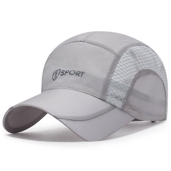 Summer Men Mesh Cap Cycling Running Cap Baseball Tennis Hat Breathable Quick Dry Hat Bone Snapback Women Climbing Running Unisex Breathable Full Mesh Baseball Cap Lightweight Cooling Water Sports Hat