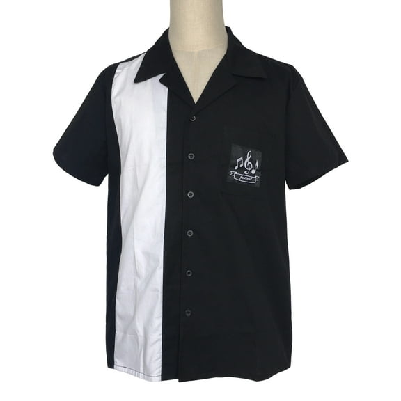 Summer Men Shirt Pocket Patch Casual Short Sleeve Shirt