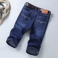 thumbnail image 1 of Summer Men Short Denim Jeans Thin Casual New Cool Pants Short Elastic Daily High Quality Trousers New Arrivals, 1 of 7