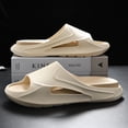 thumbnail image 1 of Summer Men Slippers Home Classic Massage Sandals Outdoor EVA Beach Slides Breathable Quick-drying Casual Flip Flops, 1 of 5