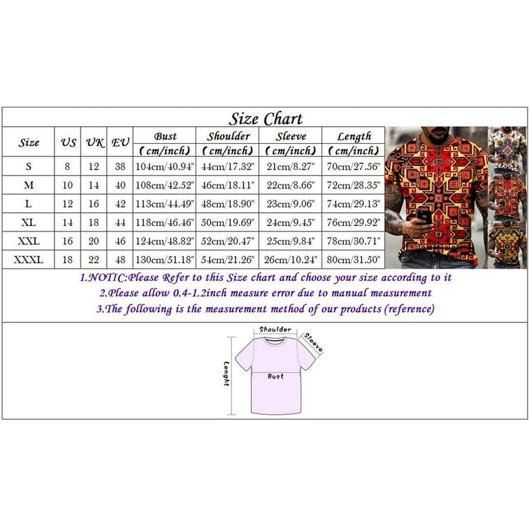 Uk mens t shirt size chart hotsell