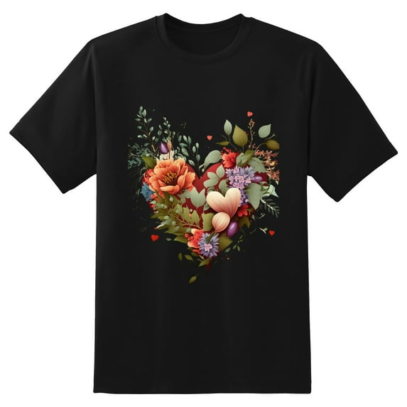 Summer Men Tee ShirtFlowers (1) Graphic Letter Print T Shirts Crew Neck Short Sleeves Sports Sizes XS-5XL