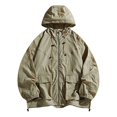 thumbnail image 1 of Summer Men' Windbreaker Sun Protection Clothing Korean Style Streetwear Zipper Hooded Jackets Man, 1 of 5