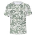 thumbnail image 1 of Summer Men's Camo T Shirt Round Neck Short Sleeved Comfortable Tshirts, 1 of 2