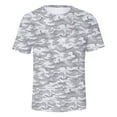 thumbnail image 1 of Summer Men's Camo T Shirt Round Neck Short Sleeved Comfortable Tshirts, 1 of 2