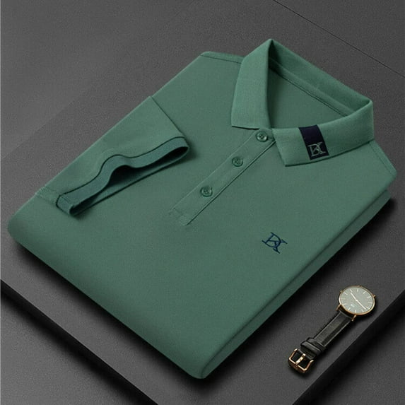 Summer Men's Casual Embroidered Polo Shirt