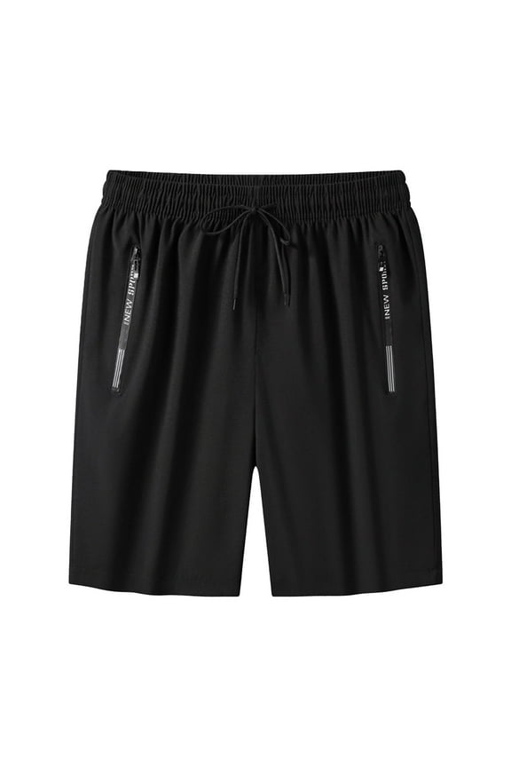 Summer Men's Casual Shorts Breathable Ice Silk Athletic Loungewear Comfortable Lightweight Quick-Dry Outdoor Beachwear Sporty Relaxed Fit