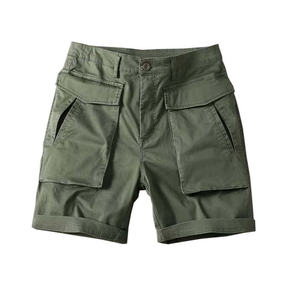 Summer Men's Fashion Loose Casual Pocket Stretch Cargo Shorts