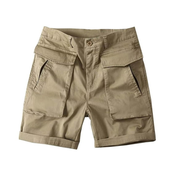 Summer Men's Fashion Loose Casual Pocket Stretch Cargo Shorts