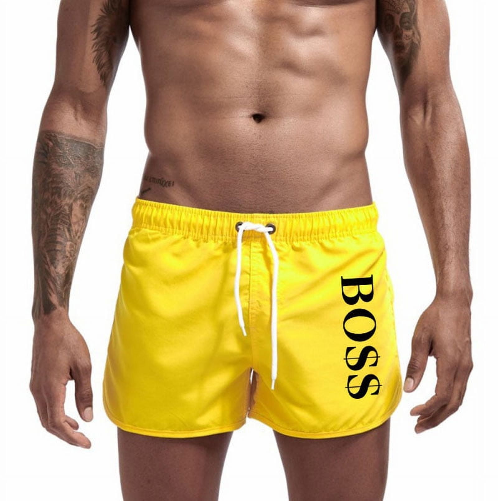 Summer Men's Swim Shorts Colorful Swimwear for Men Sexy Beach