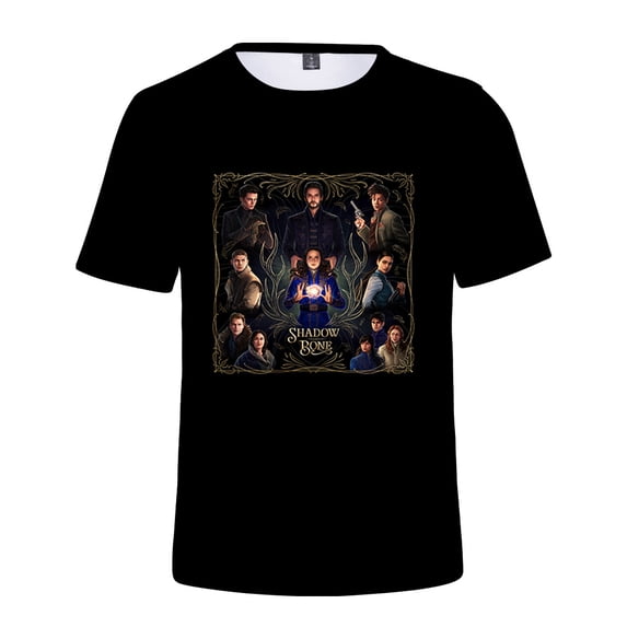 Summer Men's T Shirts Fashion Print Shadow and Bone Season 2 Crewneck T-shirt Short Sleeve Casual Boys O-Neck Tees Tops