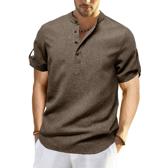 Summer Men's T-shirts Casual Tops Elastic Adaptable Moisture Wicking Shirt with Crew Neck And Short Sleeves Lightweight Tops Base Everyday Wear Summer Beach Fashion Daily Essentials