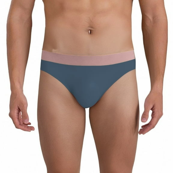 Summer Men's Triangle Underwear Double Fabric Seamless Briefs Thin Bottoms For Comfort
