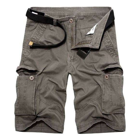 Summer Mens Military Cargo Shorts 2024 Men Cotton Loose Work Casual Overalls Plus Size