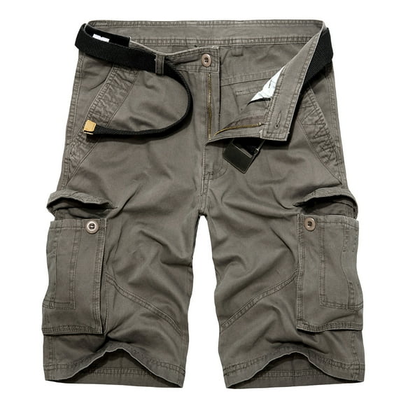 Summer Mens Military Cargo Shorts 2024 Men Cotton Loose Work Casual Overalls Plus Size