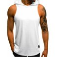 thumbnail image 1 of Summer Mens Sleeveless Hoodie Muscle GYM Sweatshirt Hoody Tops Sport Hoodies, 1 of 5