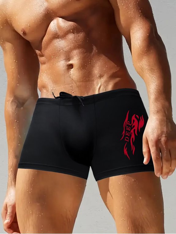 Summer Mens Swim Trunks Beach Short for Men Swimming Bathing Suits Swimwear Surfing PAttern Swim Trunks