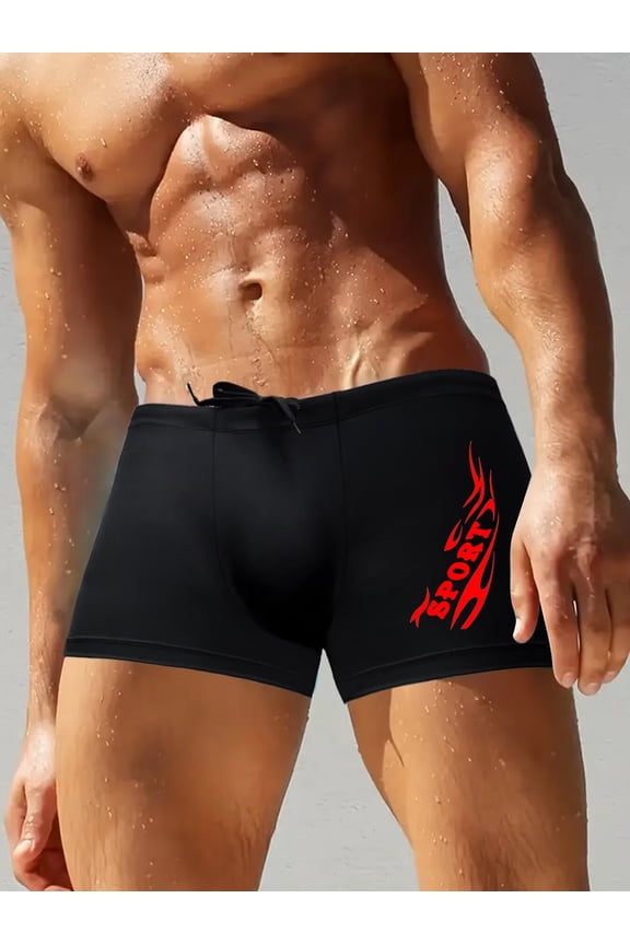 Summer Mens Swim Trunks Beach Short for Men Swimming Bathing Suits Swimwear Surfing Printing Swim Trunks