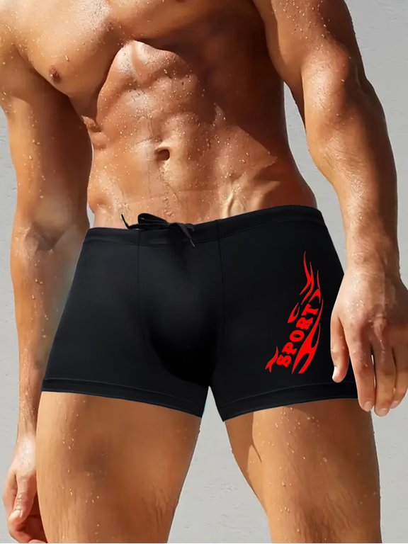 Summer Mens Swim Trunks Beach Short for Men Swimming Bathing Suits Swimwear Surfing Printing Swim Trunks