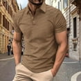 thumbnail image 1 of Summer Mens T-shirts Solid Color Tops Basic Solid Color Lightweight Breathable Moisture Wicking Shirts With Crew Neck Short Sleeves Summer Beach Fashion Wear Cozy Basic Essentials, 1 of 6